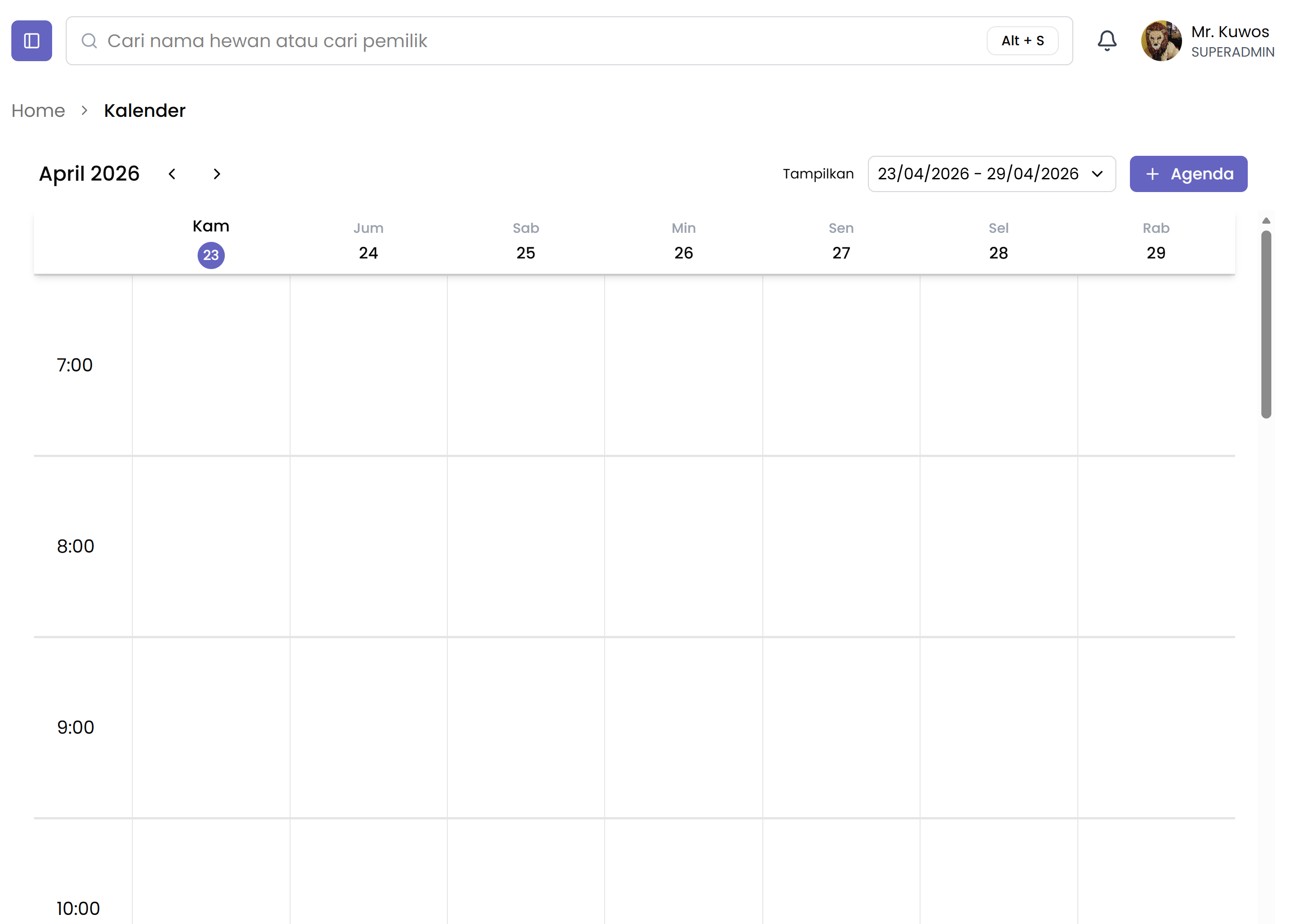 Booking Calendar